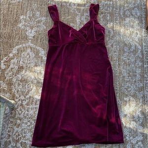 Velvet Red midi dress